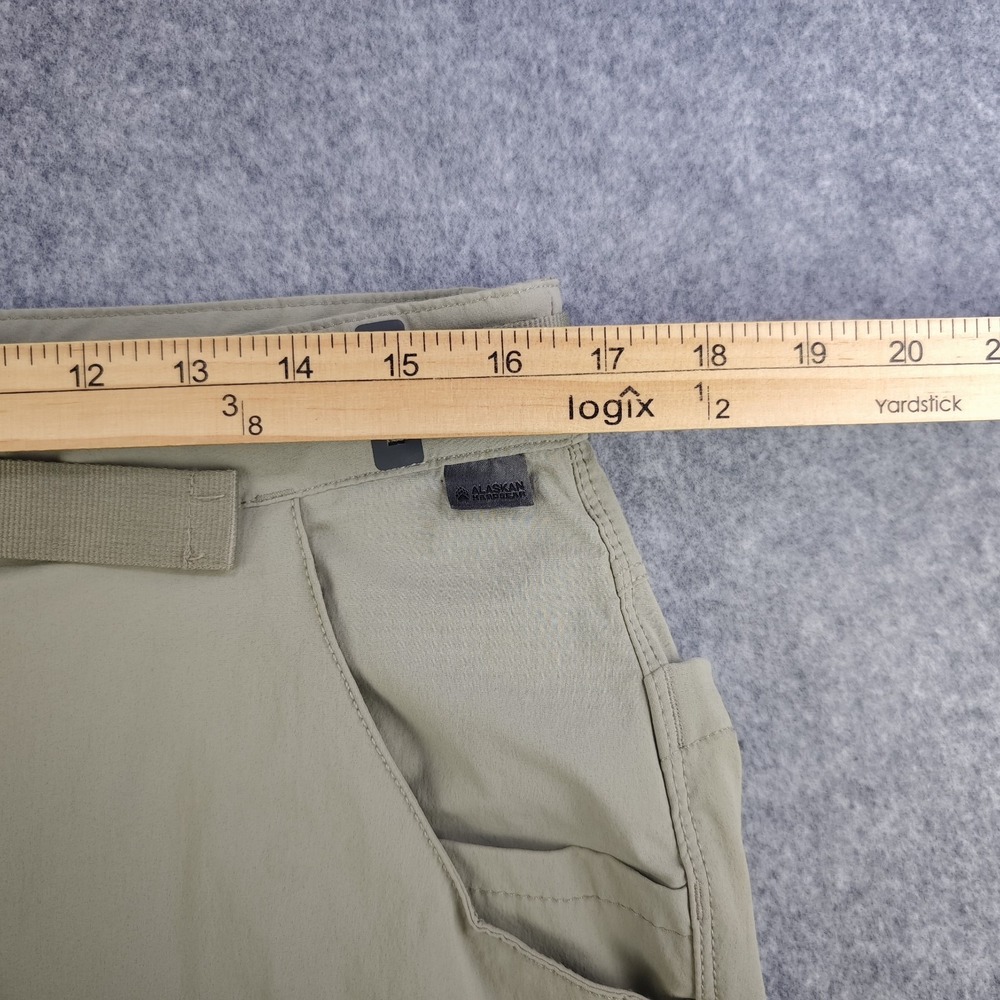 Alaskan Hardgear Pants Mens 34x30 Nylon Stretch Beige Belted 26" Inseam Hiking - Picture 8 of 12